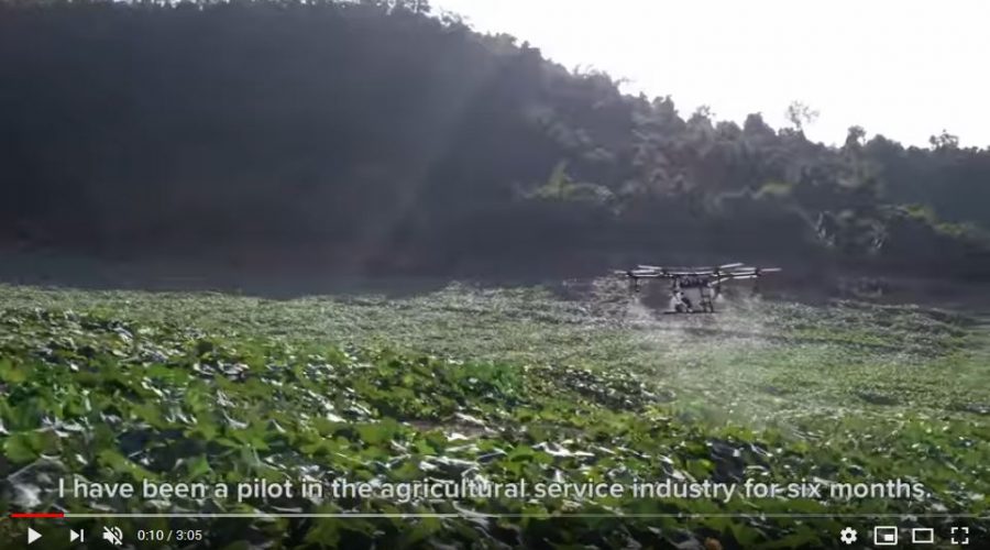 Video Dron DJI AGRAS MG-1S para agricultura de precisión