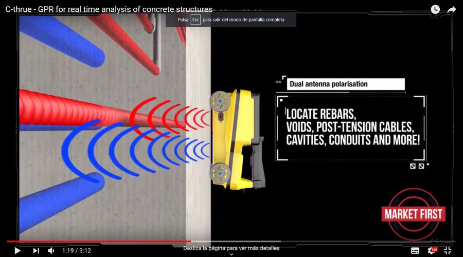 Video Escáner de concreto Leica C-Thrue