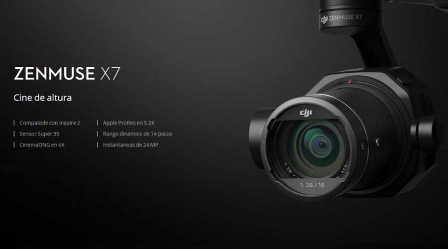 Video Cámara para dron DJI Zenmuse X7